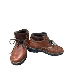 Ariat Womens Brown Leather Terrain Lace-Up Ankle Boots Size 8B SKU 9365